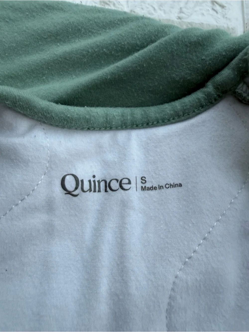 Quince  Bamboo Sleeping Bag Granite Green Two Way Zip Close Wearable small